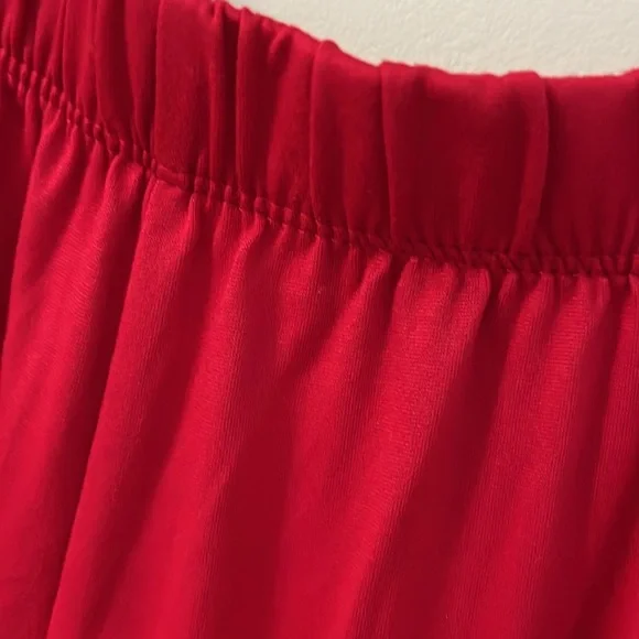 KATE SPADE Red Elasticized Waist Wide Straight Leg Pants NWT - Picture 6 of 10